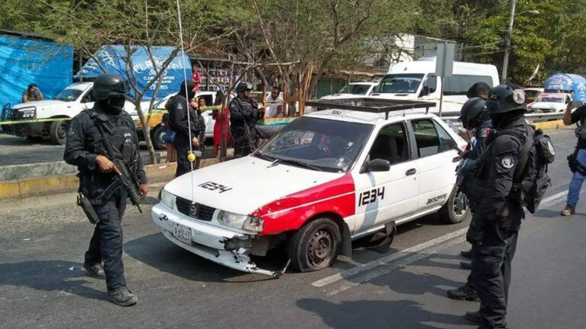 Muerto dentro de Taxi